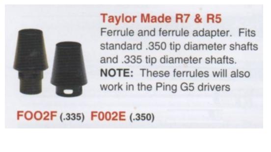 TaylorMade R7 And R5 Adaptor - Click Image to Close